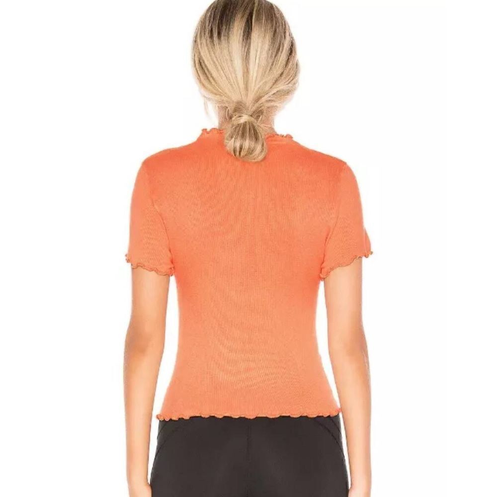 Free People FP Movement NWOT Madeline Funnel Baby tee size xs creamsicle orange - Picture 2 of 9